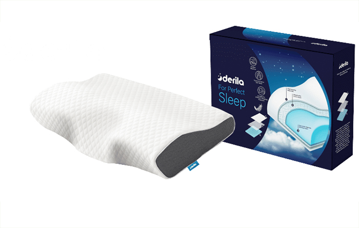 Derila Memory Foam Kissen Kopfkissen Nackenkissen (1er Pack) ergonomisches  Seitenschläferkissen für Seiten, Rücken & Bauchschläfer. Antischnarch-Kissen,  erfrisc…